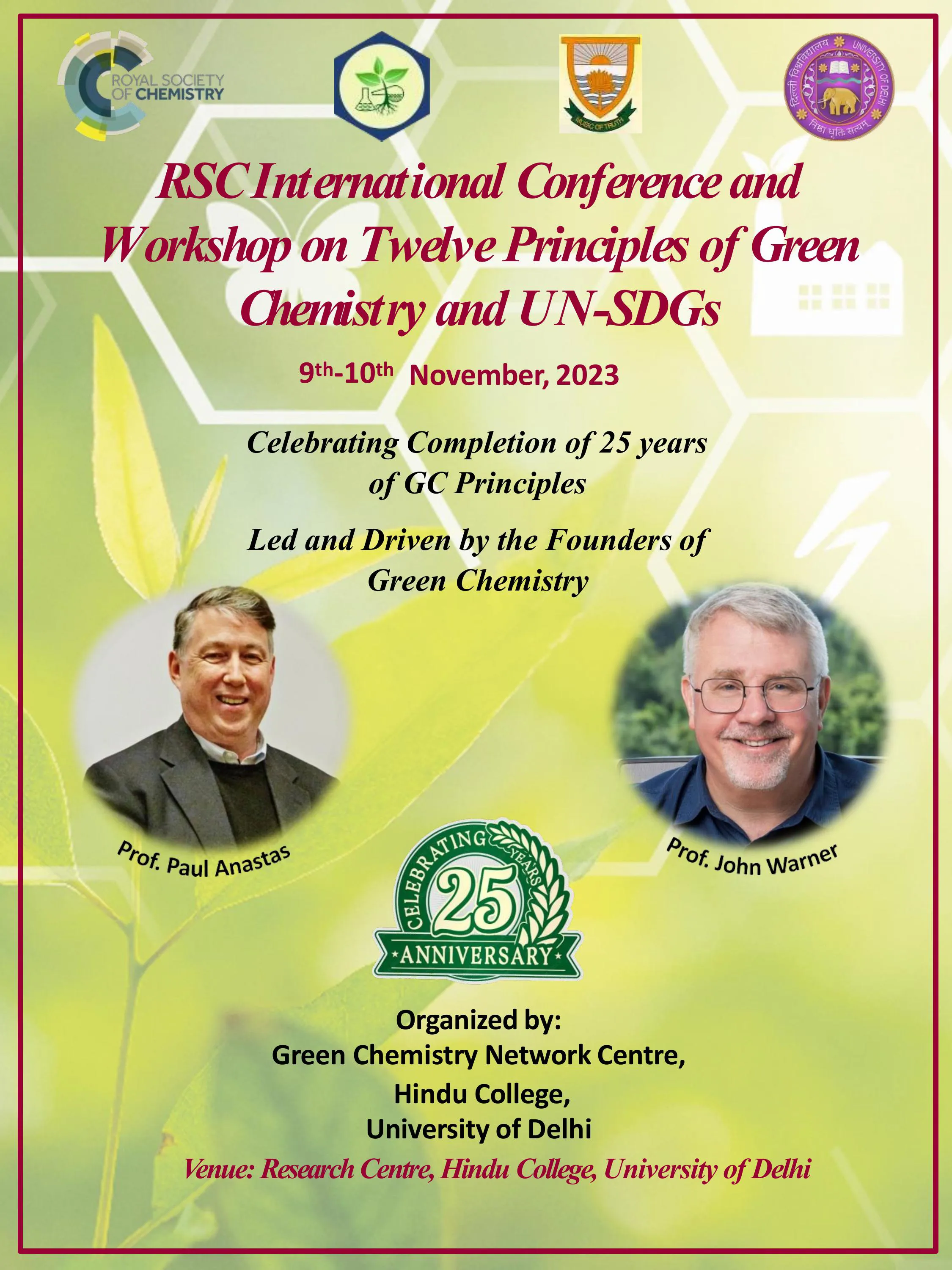 Conference flyer, 9–10 November — page 1