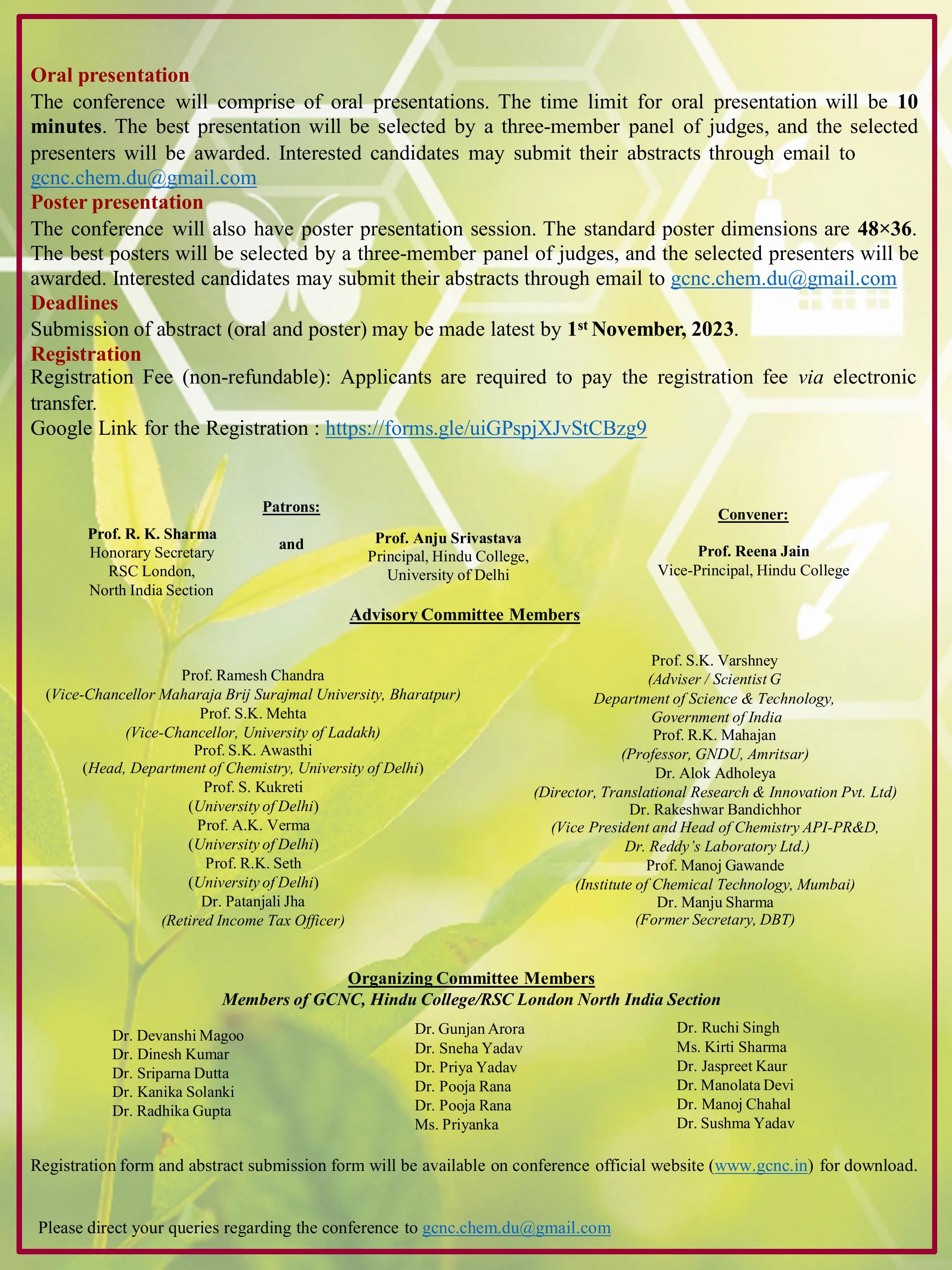 Conference flyer, 9–10 November — page 4
