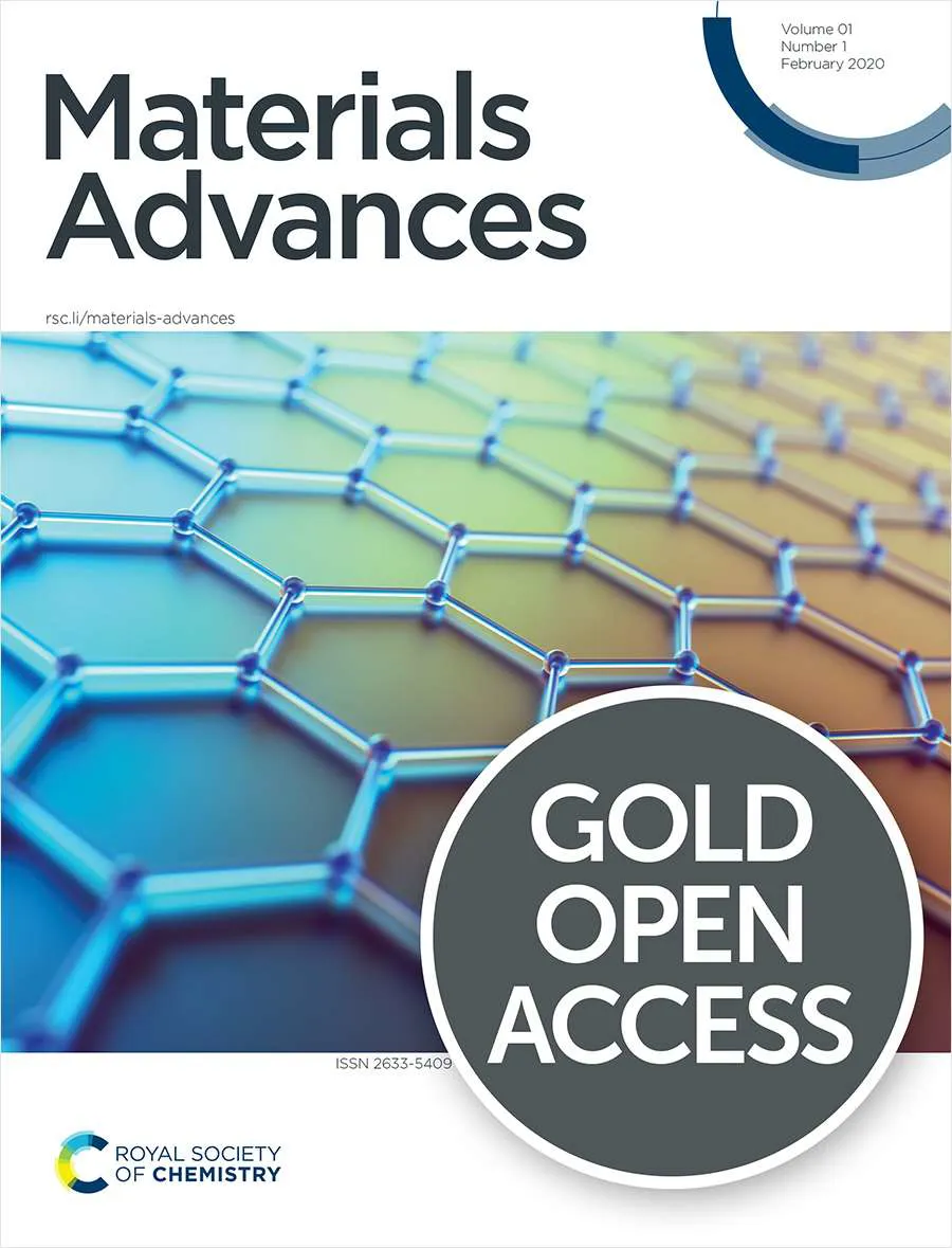Materials Advances journal cover
